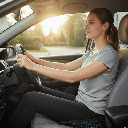 NervoLift - Ergonomic Memory Foam Car Seat Cushion for Sciatica Relief 1