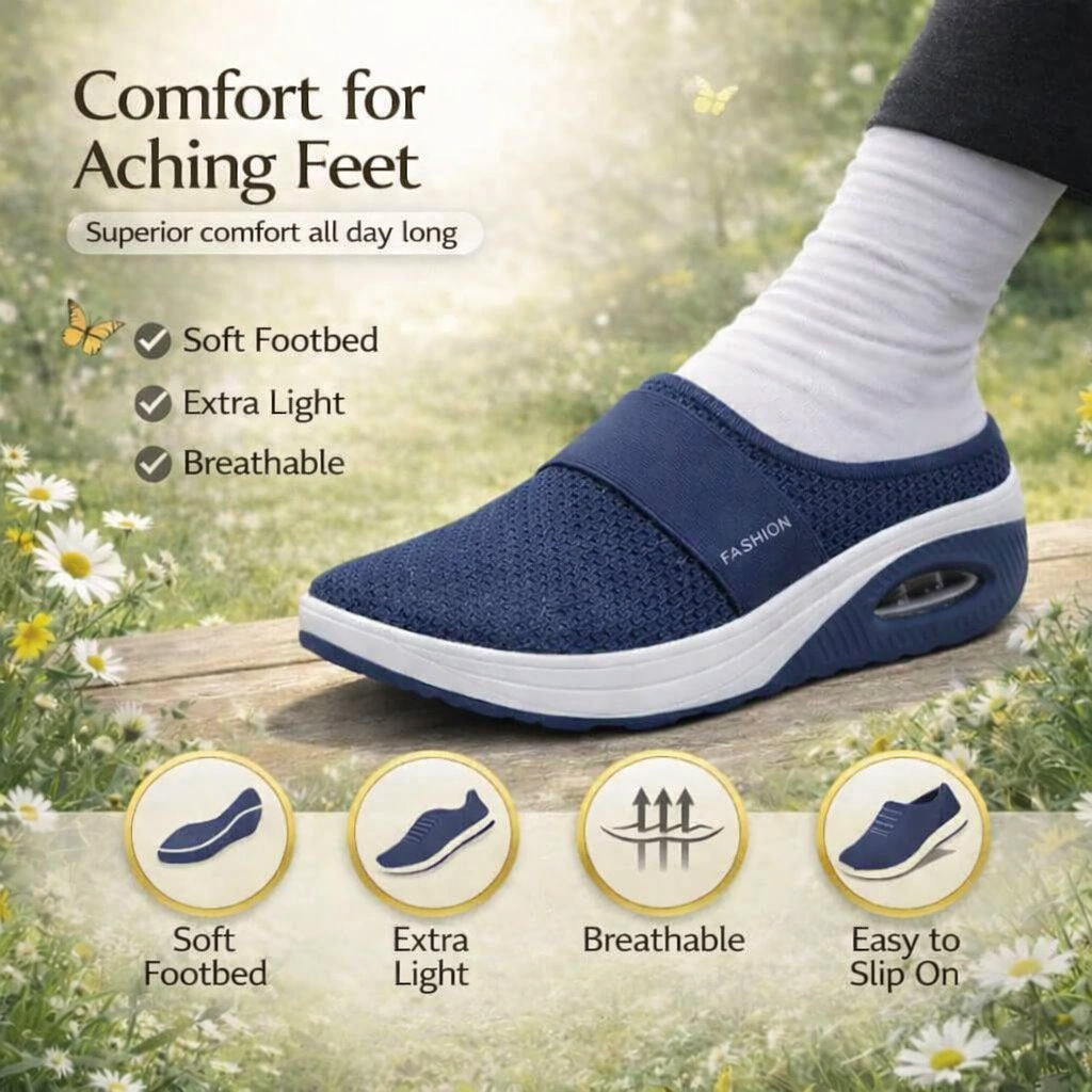 HOMEEASE – Orthopedic Slip-On Slippers for Everyday Comfort and Support
