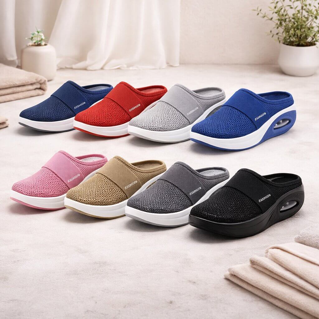 HOMEEASE – Orthopedic Slip-On Slippers for Everyday Comfort and Support