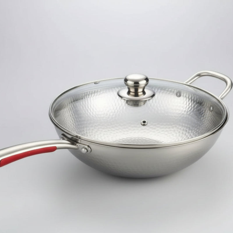WOKCRAFT – Premium Curved Titanium Wok for Induction Cooking