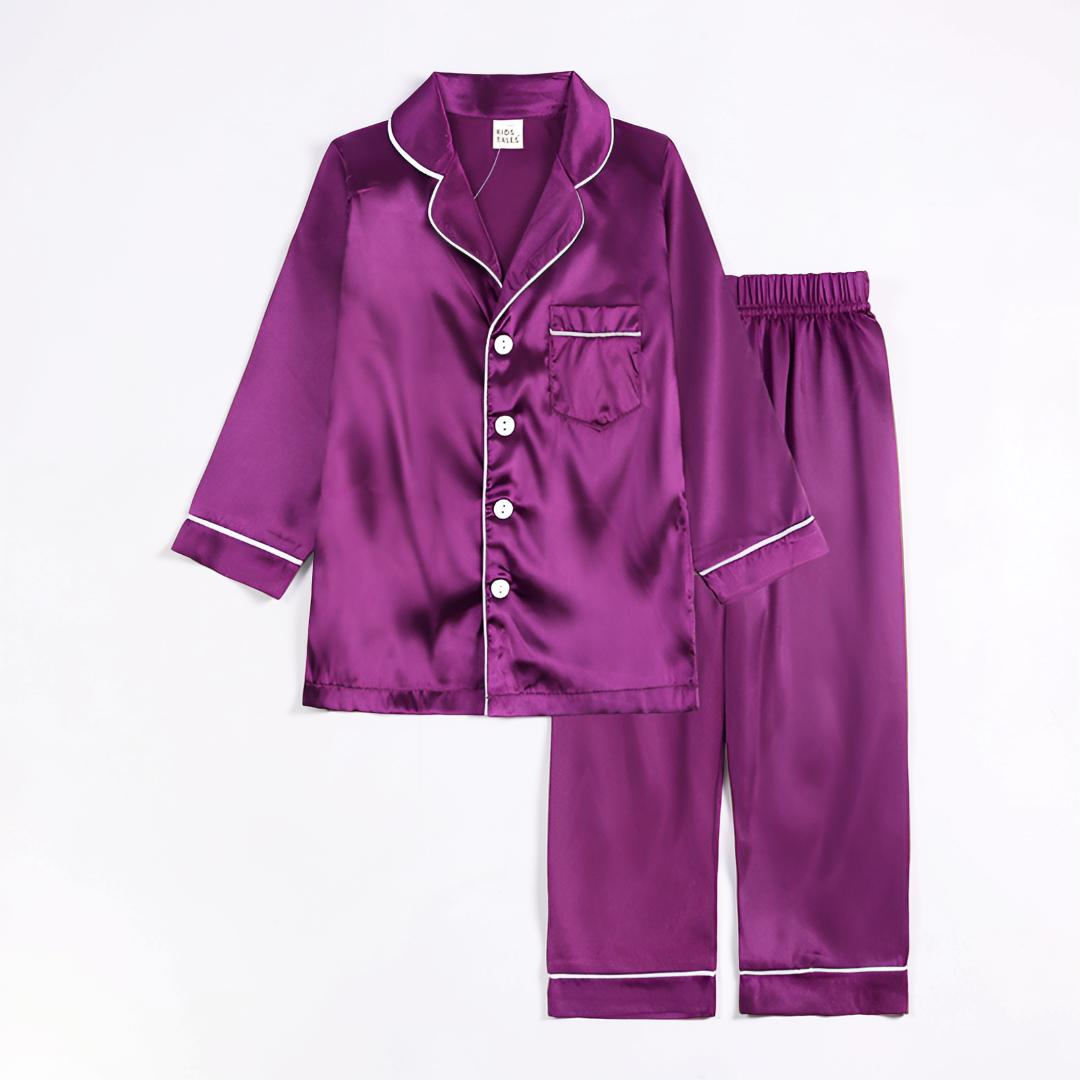 DREAMBUTTON – Kids Pajama Set with Button Front Design