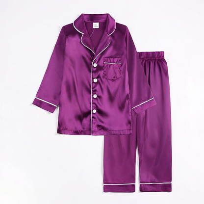 DREAMBUTTON – Kids Pajama Set with Button Front Design