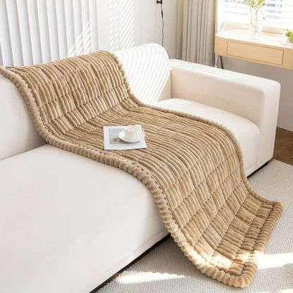 PLEATLIX – Elegant Sofa Cover with Textured Charm and Full Coverage