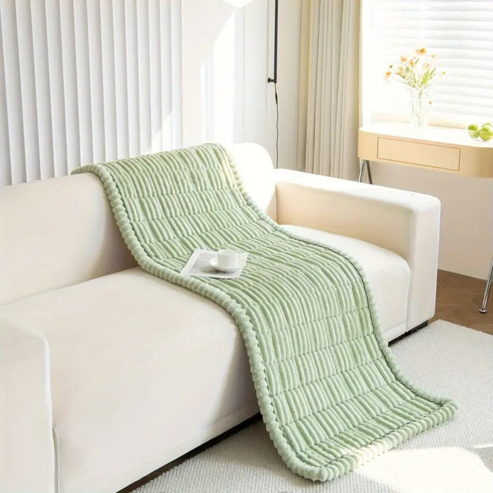 PLEATLIX – Elegant Sofa Cover with Textured Charm and Full Coverage