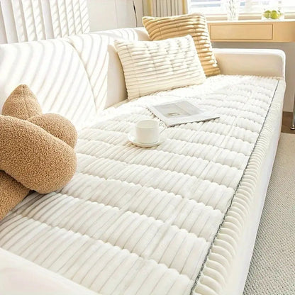 PLEATLIX – Elegant Sofa Cover with Textured Charm and Full Coverage