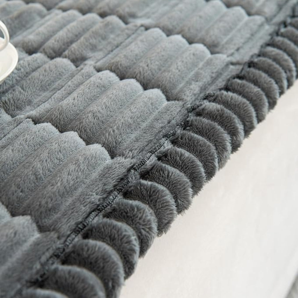 PLEATLIX – Elegant Sofa Cover with Textured Charm and Full Coverage