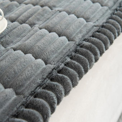 PLEATLIX – Elegant Sofa Cover with Textured Charm and Full Coverage