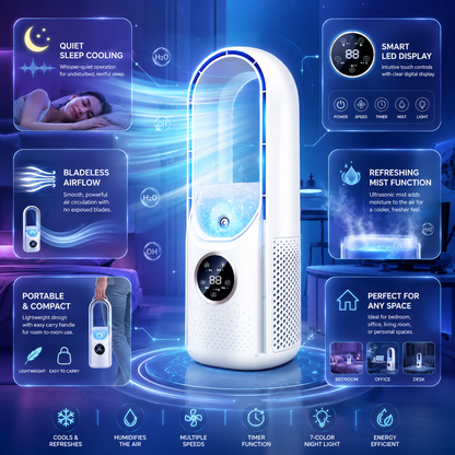 COOLBREEZE – Portable Air Cooler for Quiet Personal Comfort