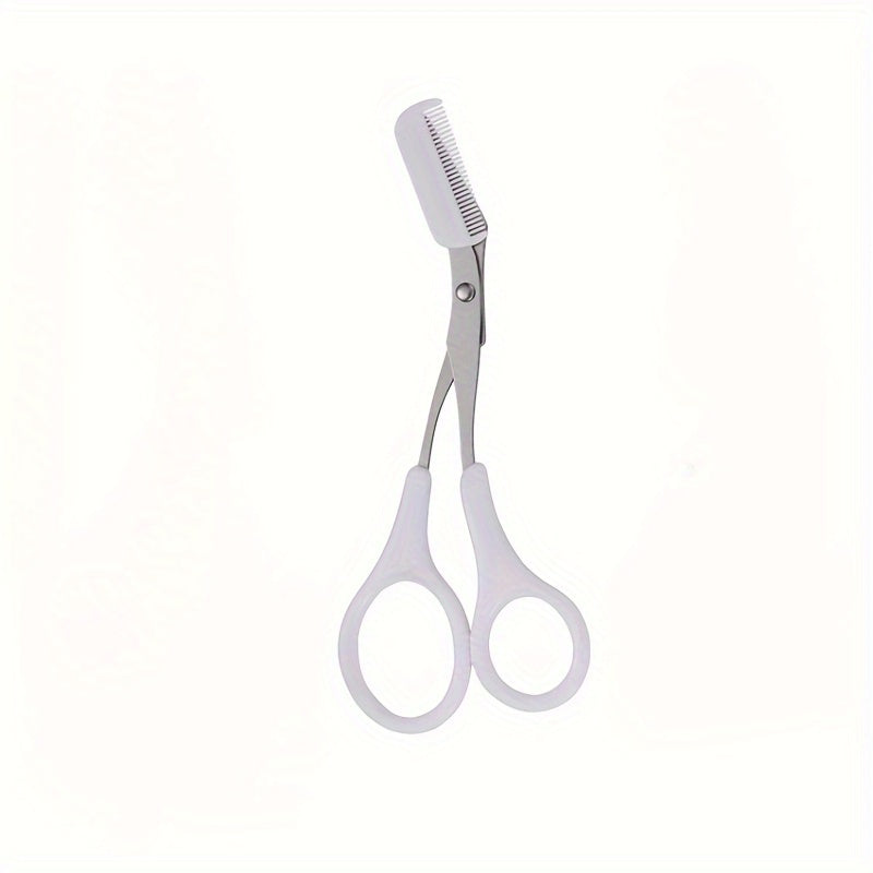 Precision Eyebrow Scissors with Mini Comb - Stainless Steel Brow Grooming Tool 10
