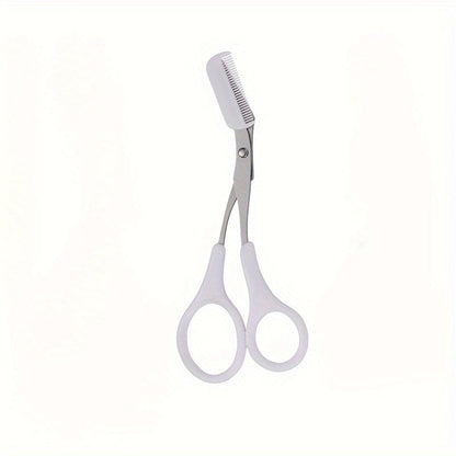 Precision Eyebrow Scissors with Mini Comb - Stainless Steel Brow Grooming Tool 10