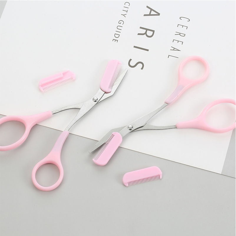 Precision Eyebrow Scissors with Mini Comb - Stainless Steel Brow Grooming Tool 7