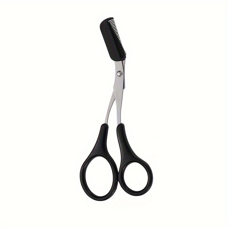 Precision Eyebrow Scissors with Mini Comb - Stainless Steel Brow Grooming Tool 9