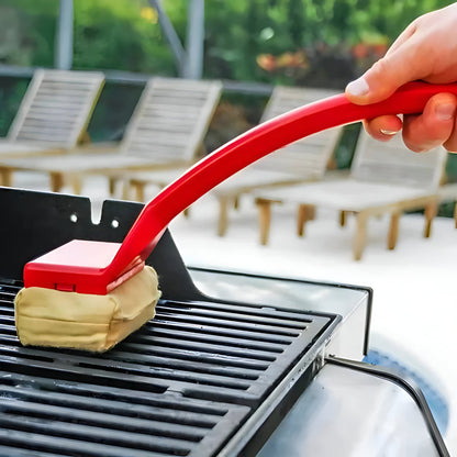 Premium Steam Grill Cleaner Brush - Non-Scratch BBQ Tool with Long Handle 0