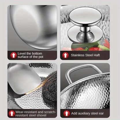 Premium Titanium Wok with Curved Base for Induction Cooking 6