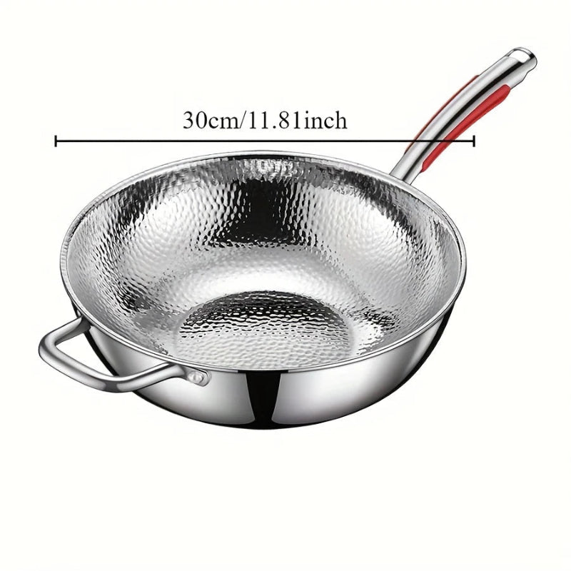 Premium Titanium Wok with Curved Base for Induction Cooking 7