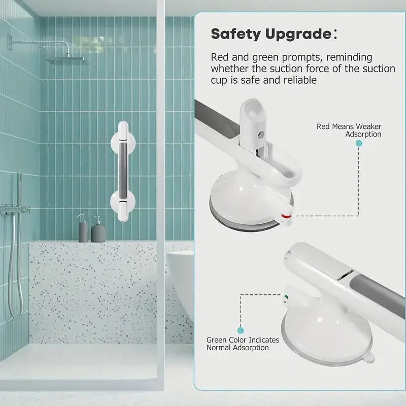 STABILINOVA – No Drill Grab Bar with Powerful Suction and Secure Hold