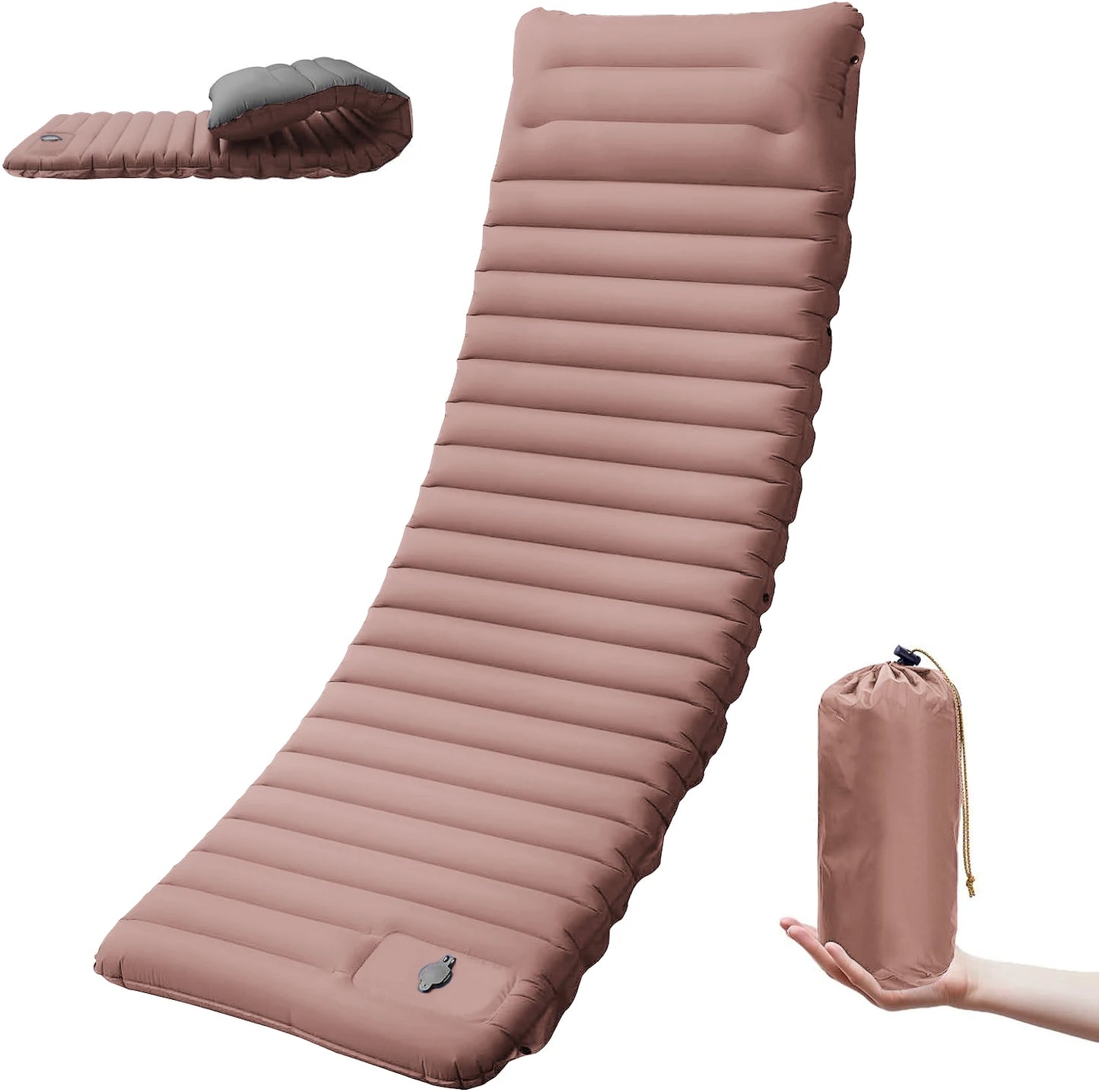 CLOUDCAMP – Extra-Thick Self-Inflating Sleeping Pad for Outdoor Hike Comfort