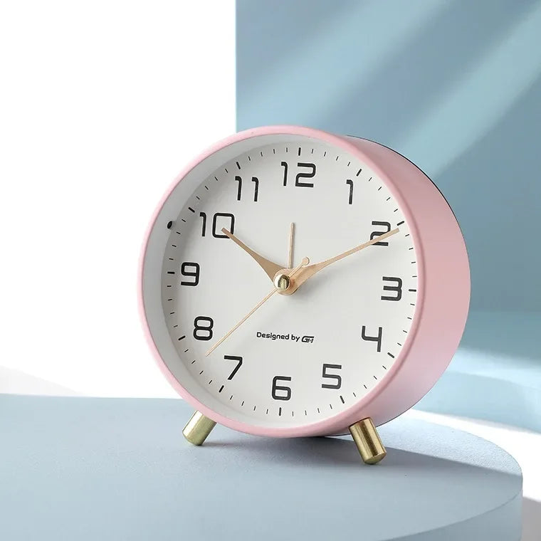 NORDLUX – Nordic Frosted Metal Digital Alarm Clock with Silent Design