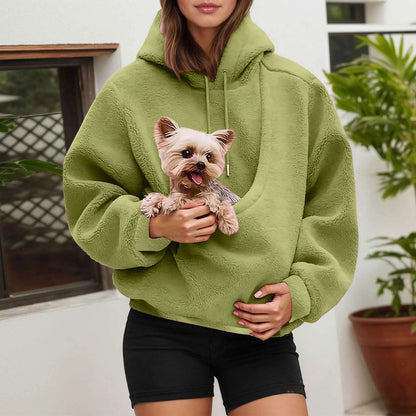 PAWHUG – Cat Lovers Hoodie with Kangaroo Pet Carrier Pocket