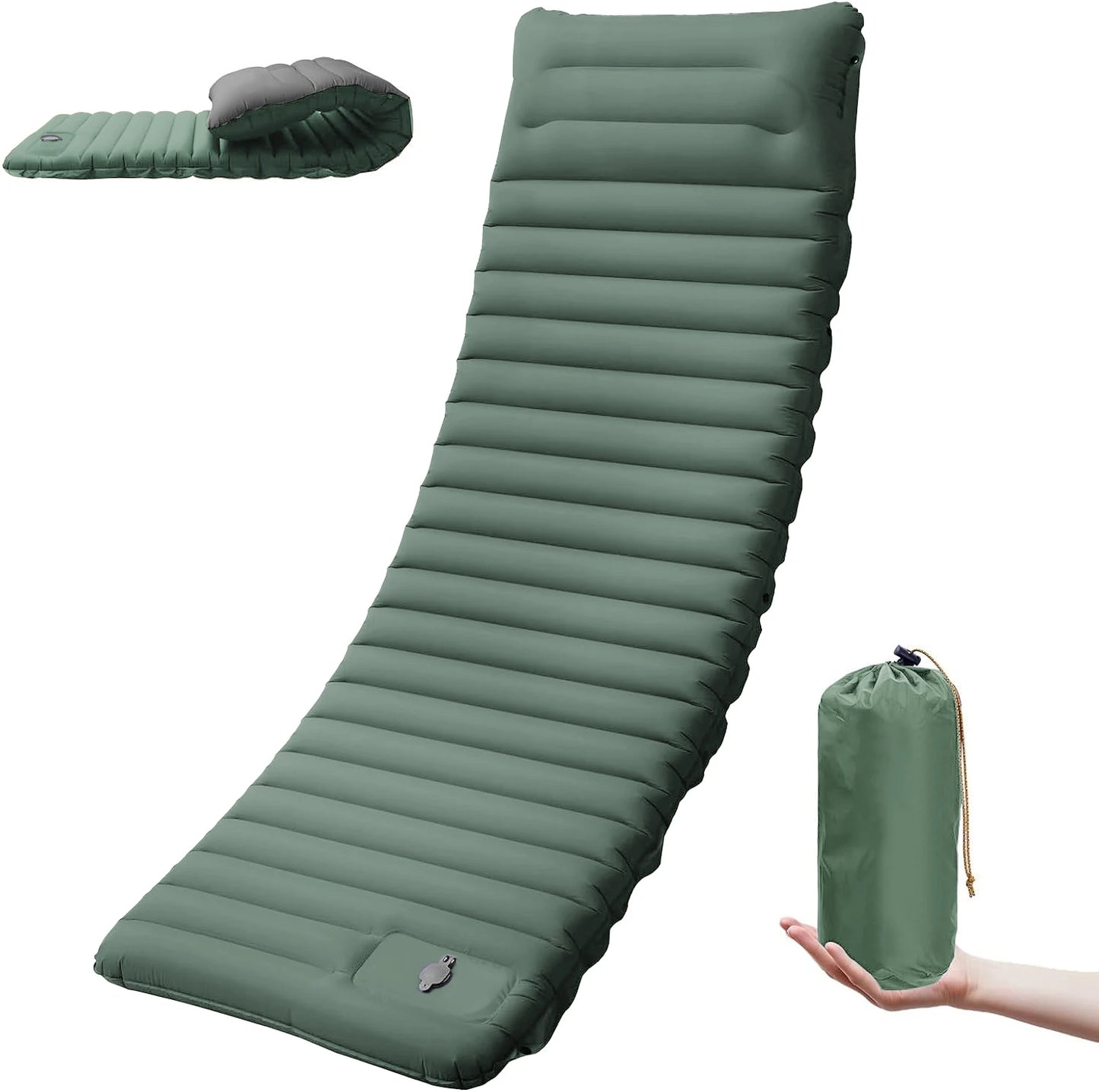 CLOUDCAMP – Extra-Thick Self-Inflating Sleeping Pad for Outdoor Hike Comfort