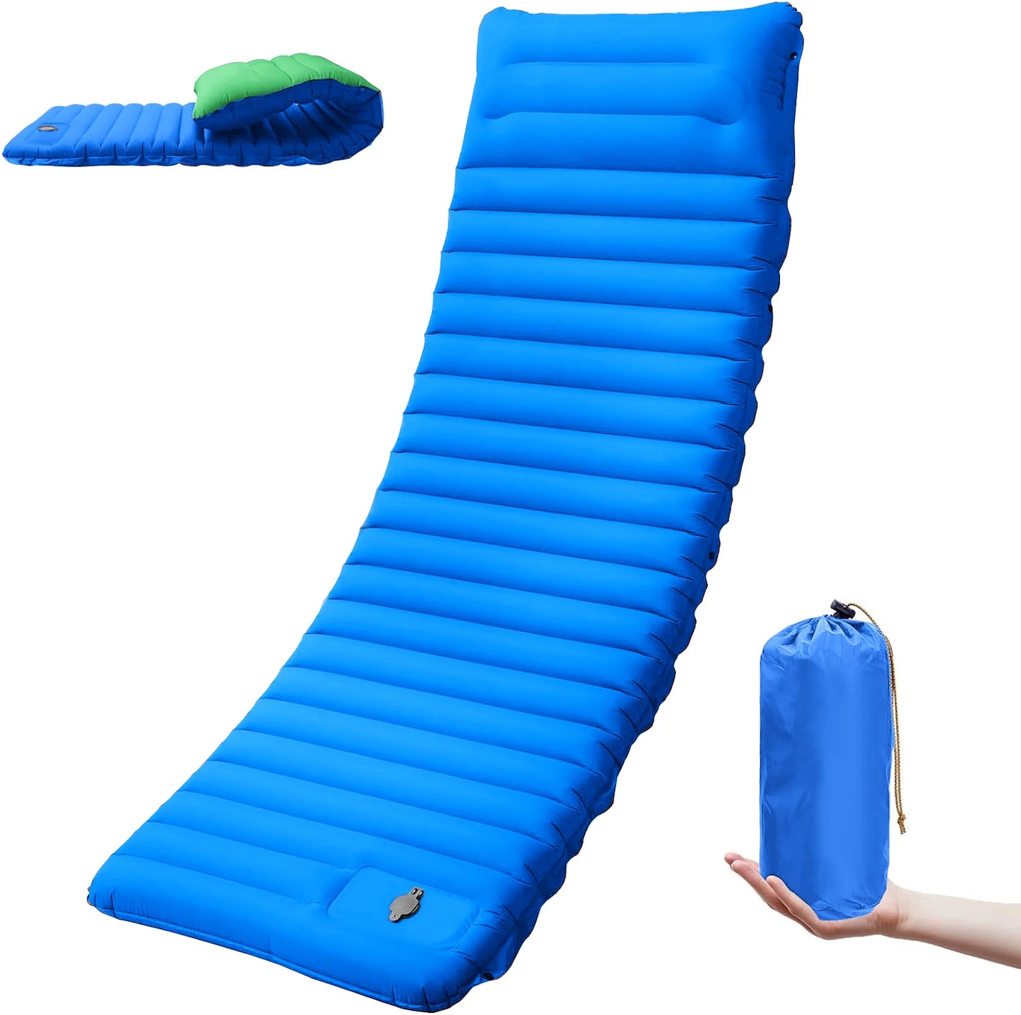 CLOUDCAMP – Extra-Thick Self-Inflating Sleeping Pad for Outdoor Hike Comfort