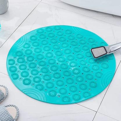 MASSAGENOVA – Anti Slip Bath Mat with Foot Massage Comfort and Drainage