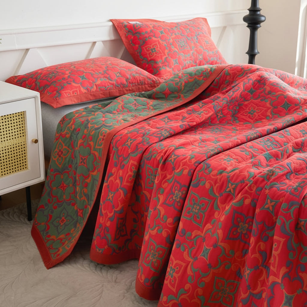 GARDENORA – Decorative Floral Blanket for Sofa, Bed, and Lounge Spaces