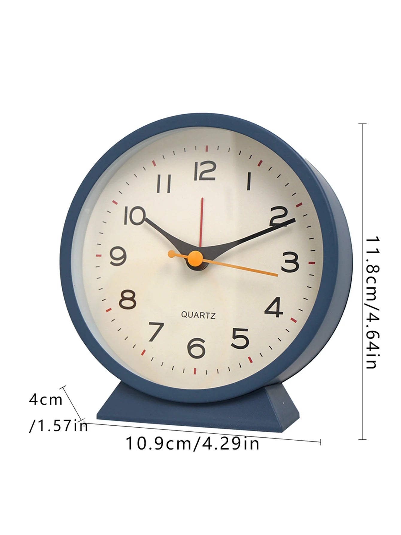 METALNOD – Minimalist Metal Desk Alarm Clock with Silent Movement