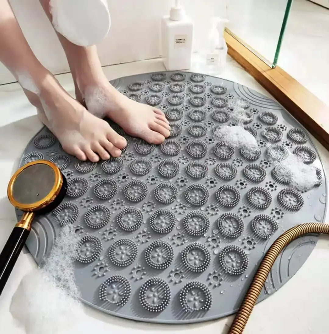 MASSAGENOVA – Anti Slip Bath Mat with Foot Massage Comfort and Drainage