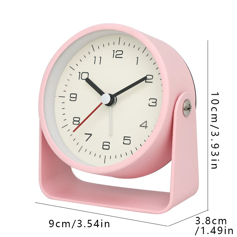 MINIQT – Creative Minimalist Metal Quartz Desk Alarm Clock