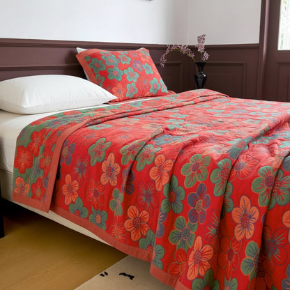 GARDENORA – Decorative Floral Blanket for Sofa, Bed, and Lounge Spaces