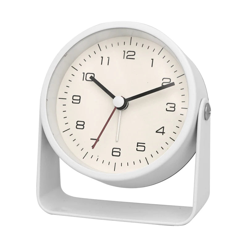 MINIQT – Creative Minimalist Metal Quartz Desk Alarm Clock