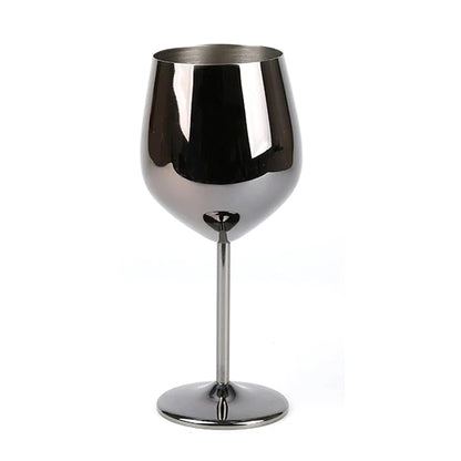 METALTOAST – Champagne Glass – Tall Steel Wine & Cocktail Goblet