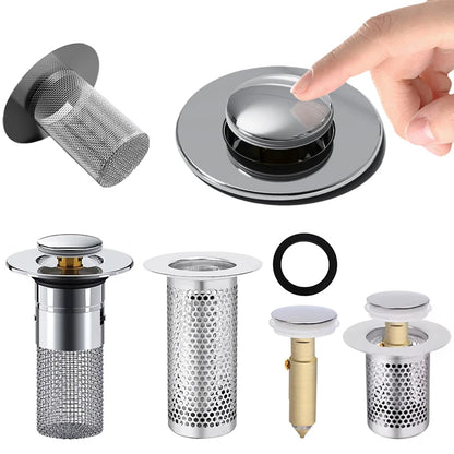 POPDRAIN – Anti Odor Pop Up Sink Stopper with Hair Catcher