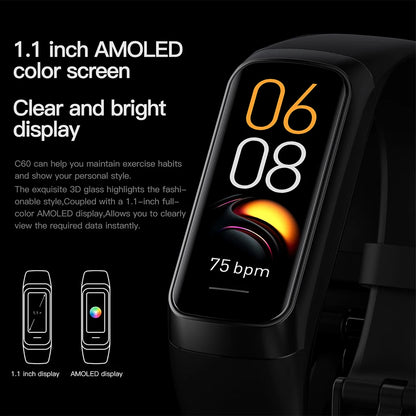 VITASYNC – AMOLED Smartwatch with Health & Fitness Monitoring