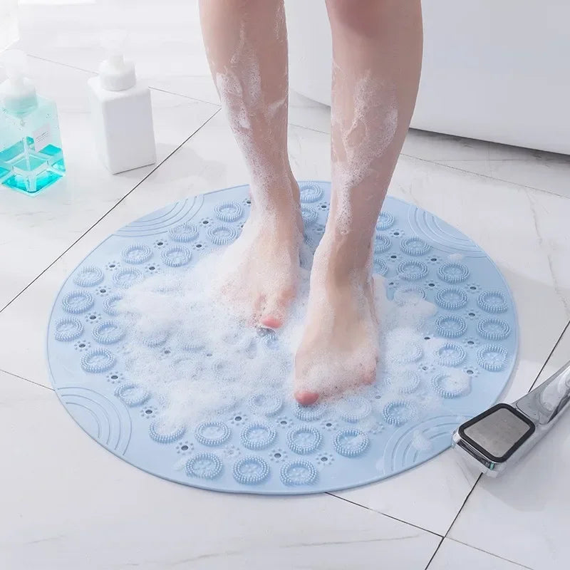 MASSAGENOVA – Anti Slip Bath Mat with Foot Massage Comfort and Drainage