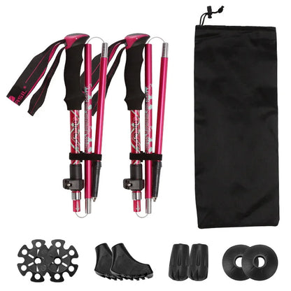 PEAKTREK – Ultralight Folding Trekking Poles for Hike and Hiking Adventures