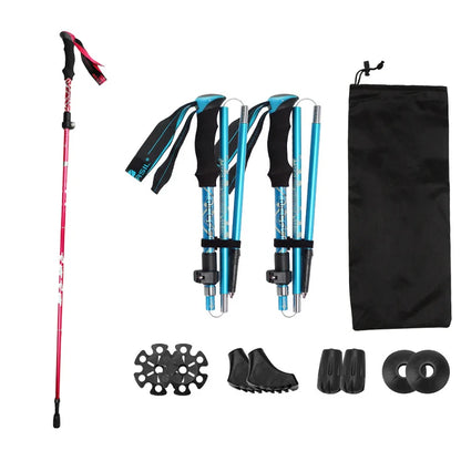 PEAKTREK – Ultralight Folding Trekking Poles for Hike and Hiking Adventures