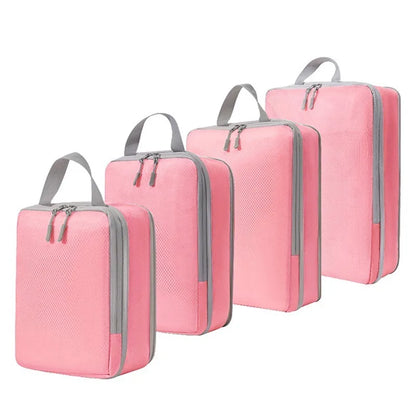 PACKCUBE – 4 Piece Compression Packing Cube Set for Organized Travel