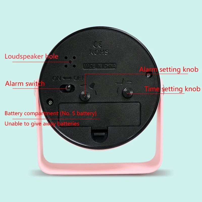 MINIQT – Creative Minimalist Metal Quartz Desk Alarm Clock