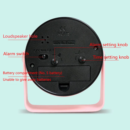 MINIQT – Creative Minimalist Metal Quartz Desk Alarm Clock