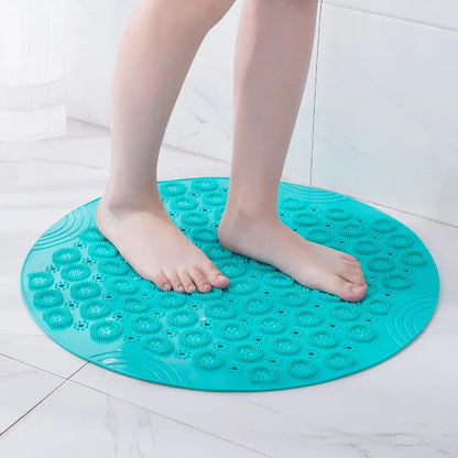 MASSAGENOVA – Anti Slip Bath Mat with Foot Massage Comfort and Drainage