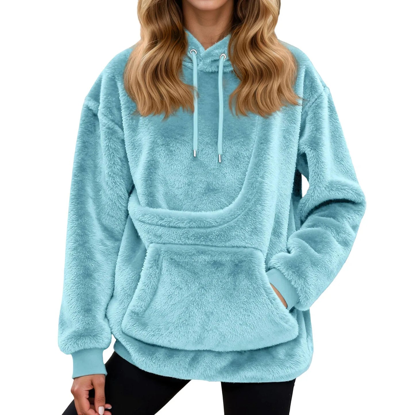 CUDDLECARRY – Fleece Hoodie with Front Pet Carrier Pocket