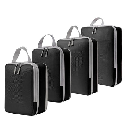 PACKCUBE – 4 Piece Compression Packing Cube Set for Organized Travel