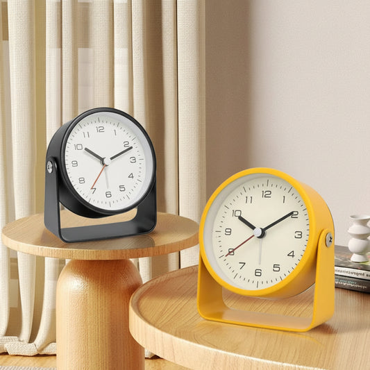 MINIQT – Creative Minimalist Metal Quartz Desk Alarm Clock