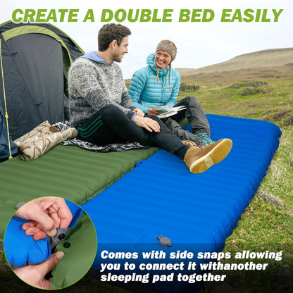 CLOUDCAMP – Extra-Thick Self-Inflating Sleeping Pad for Outdoor Hike Comfort
