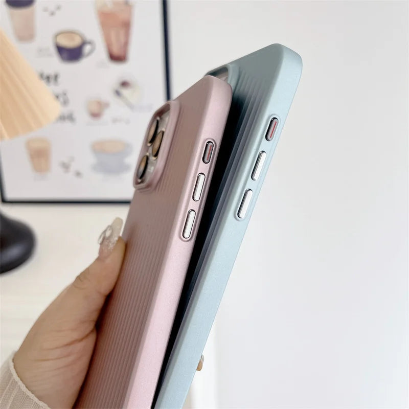 TITANGRID – Corrugated Shockproof Phone Case with Titanium Finish