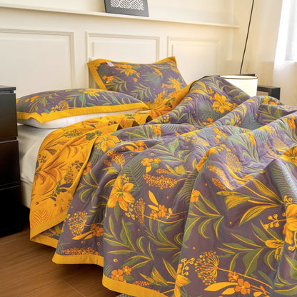 GARDENORA – Decorative Floral Blanket for Sofa, Bed, and Lounge Spaces