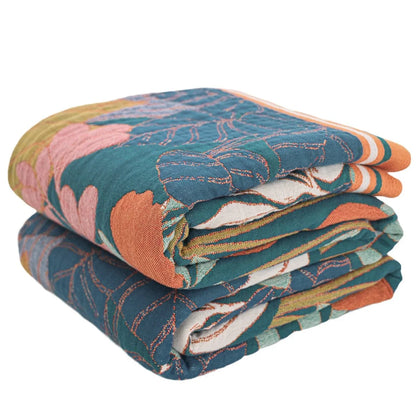 FLORABREEZE – Floral Blanket for Cooling Comfort and Elegant Home Decor
