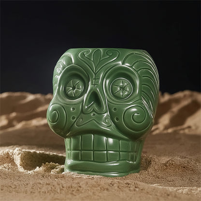SKULLTIKI – Cocktail Glass – Artistic Ceramic Wine & Cocktail Cup